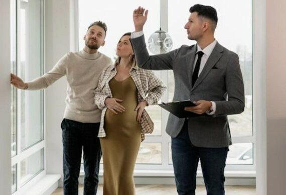 Couple during a property showing.