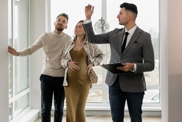 Couple during a property showing.